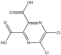 Molecular Structure of 59715-45-6 (5,6-Dichloropyrazine-2,3-dicarboxylic acid)